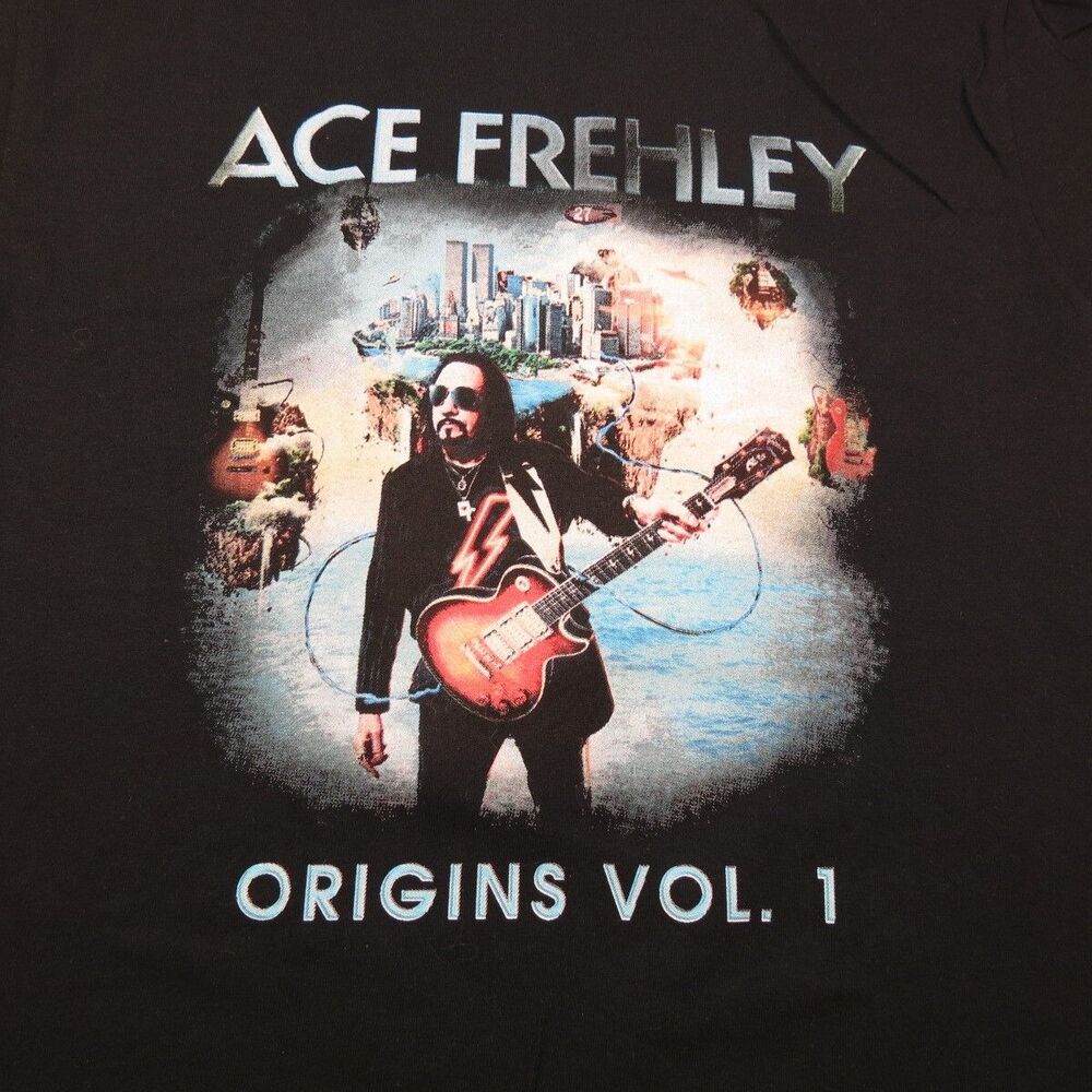 ACE FREHLEY KISS GUITAR SPACEMAN ROCK GOD CONCERT TOUR  T SHIRT Mens M